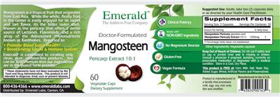 Photo of the Emerald Mangosteen label
