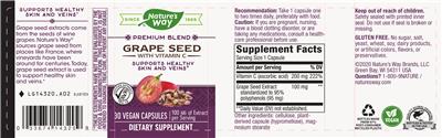 Photo of the Nature's Way Grape Seed with Vitamin C label