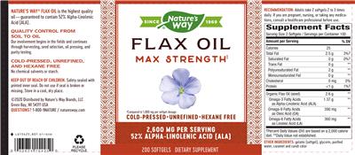 Flax Oil 2,600 mg Max Strength