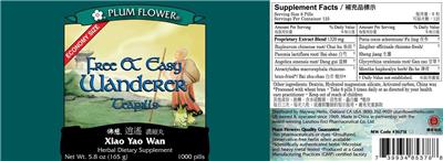 Photo of the Plum Flower Free & Easy Wanderer Teapills label