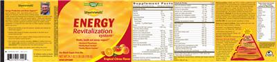 Photo of the Nature's Way Fatigued to Fantastic! Energy Revitalization System Tropical Citrus Flavor label