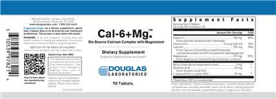 Photo of the Douglas Laboratories Cal-6+Mg. label
