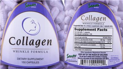 Photo of the Sanar Naturals Collagen label