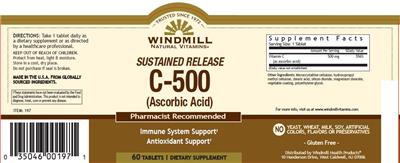Sustained Release C-500 (Ascorbic Acid)