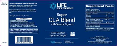 Photo of the Life Extension Super CLA Blend label