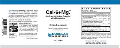 Photo of the Douglas Laboratories Cal-6+Mg. label