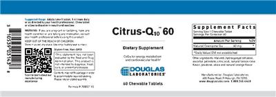 Photo of the Douglas Laboratories Citrus-Q10 60 label