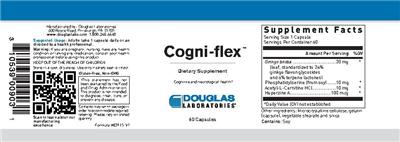 Photo of the Douglas Laboratories Cogni-Flex label