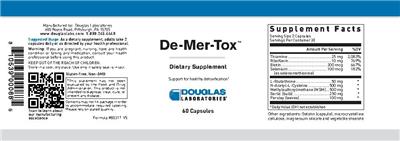 Photo of the Douglas Laboratories De-Mer-Tox label