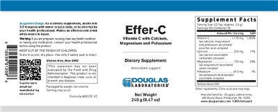 Photo of the Douglas Laboratories Effer-C label