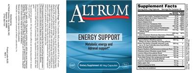 Photo of the Altrum Energy Support label
