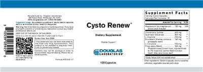 Photo of the Douglas Laboratories Cysto Renew label