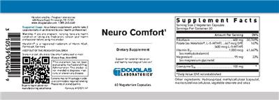Photo of the Douglas Laboratories Neuro Comfort label