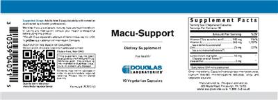 Photo of the Douglas Laboratories Macu-Support label