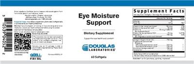 Photo of the Douglas Laboratories Eye Moisture Support label