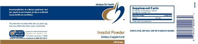 Photo of the Designs for Health Inositol Powder label