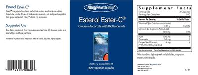 Photo of the Allergy Research Group Esterol Ester-C label