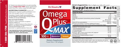 Photo of the Dr. Sinatra Omega Q Plus Max label
