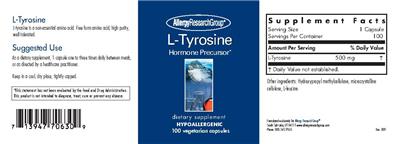 Photo of the Allergy Research Group L-Tyrosine label
