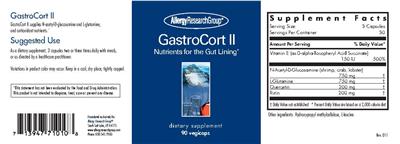 Photo of the Allergy Research Group GastroCort II label