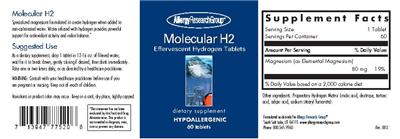 Photo of the Allergy Research Group Molecular H2 label