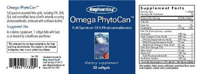 Photo of the Allergy Research Group Omega PhytoCan label