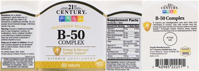 Photo of the 21st Century B-50 Complex label