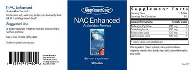 Photo of the Allergy Research Group NAC Enhanced label