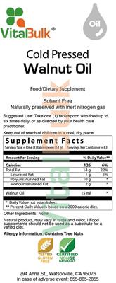 Cold Pressed Walnut Oil