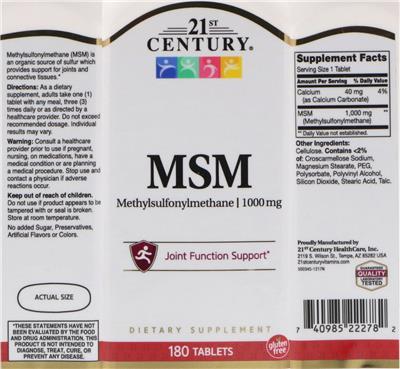 Photo of the 21st Century MSM label
