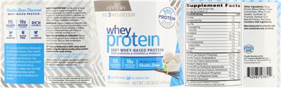 Photo of the 21st Century ReNourish Whey Protein Vanilla Bean label
