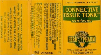 Photo of the Herb Pharm Connective Tissue Tonic Compound label