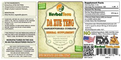 Photo of the Herbal Terra Da Xue Teng Sugar Free label