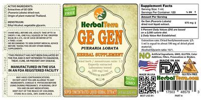 Photo of the Herbal Terra Ge Gen label