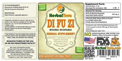 Photo of the Herbal Terra Di Fu Zi label