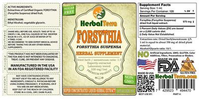 Photo of the Herbal Terra Forsythia label