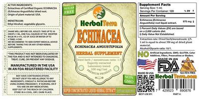 Photo of the Herbal Terra Echinacea Echinacea angustifolia label