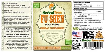 Photo of the Herbal Terra Fu Shen label