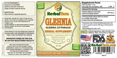Photo of the Herbal Terra Glehnia label