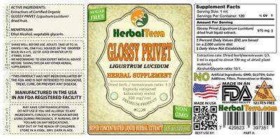Photo of the Herbal Terra Glossy Privet label
