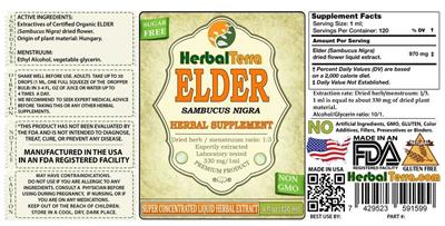 Photo of the Herbal Terra Elder label