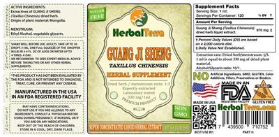 Photo of the Herbal Terra Guang Ji Sheng label