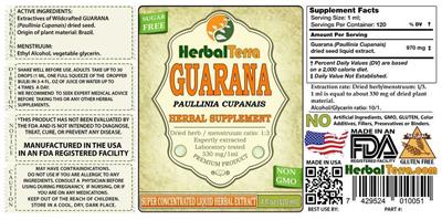 Photo of the Herbal Terra Guarana label