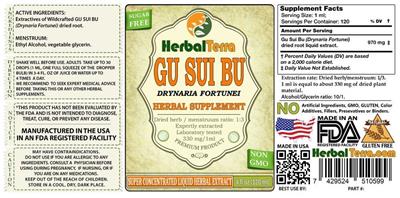Photo of the Herbal Terra Gu Sui Bu label