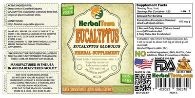 Photo of the Herbal Terra Eucalyptus label