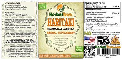 Photo of the Herbal Terra Haritaki label