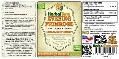Photo of the Herbal Terra Evening Primrose label