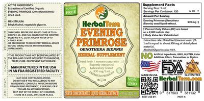 Photo of the Herbal Terra Evening Primrose label