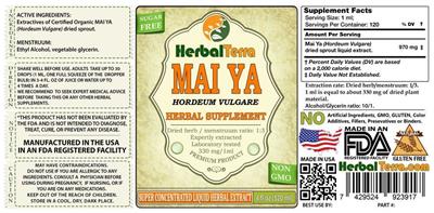 Photo of the Herbal Terra Mai Ya label