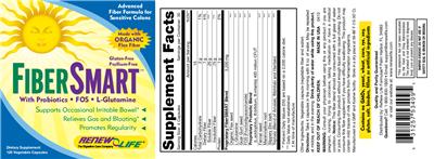 Photo of the Renew Life Fiber Smart label
